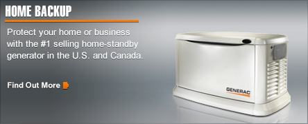 Home Backup - Protect your home or business with a standby generator installed by S.N.R. Electrical Services, LLC