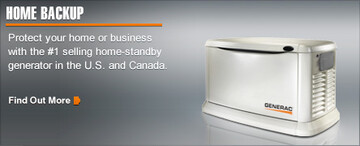 Home Backup - Protect your home or business with a standby generator installed by S.N.R. Electrical Services, LLC